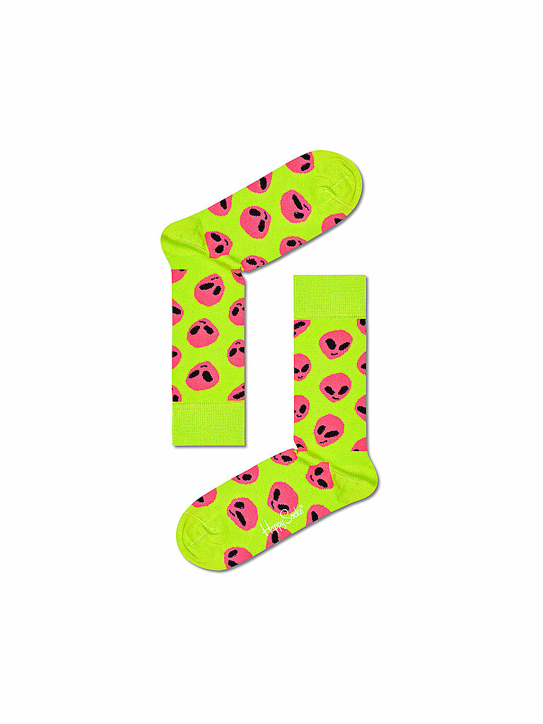 HAPPY SOCKS Damen Socken ALIEN 36-40 green grün